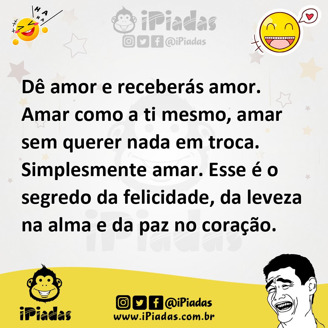 Ilustração de Dê amor e receberás amor. Amar como a ti mesmo, amar sem querer nada e... no iPiadas