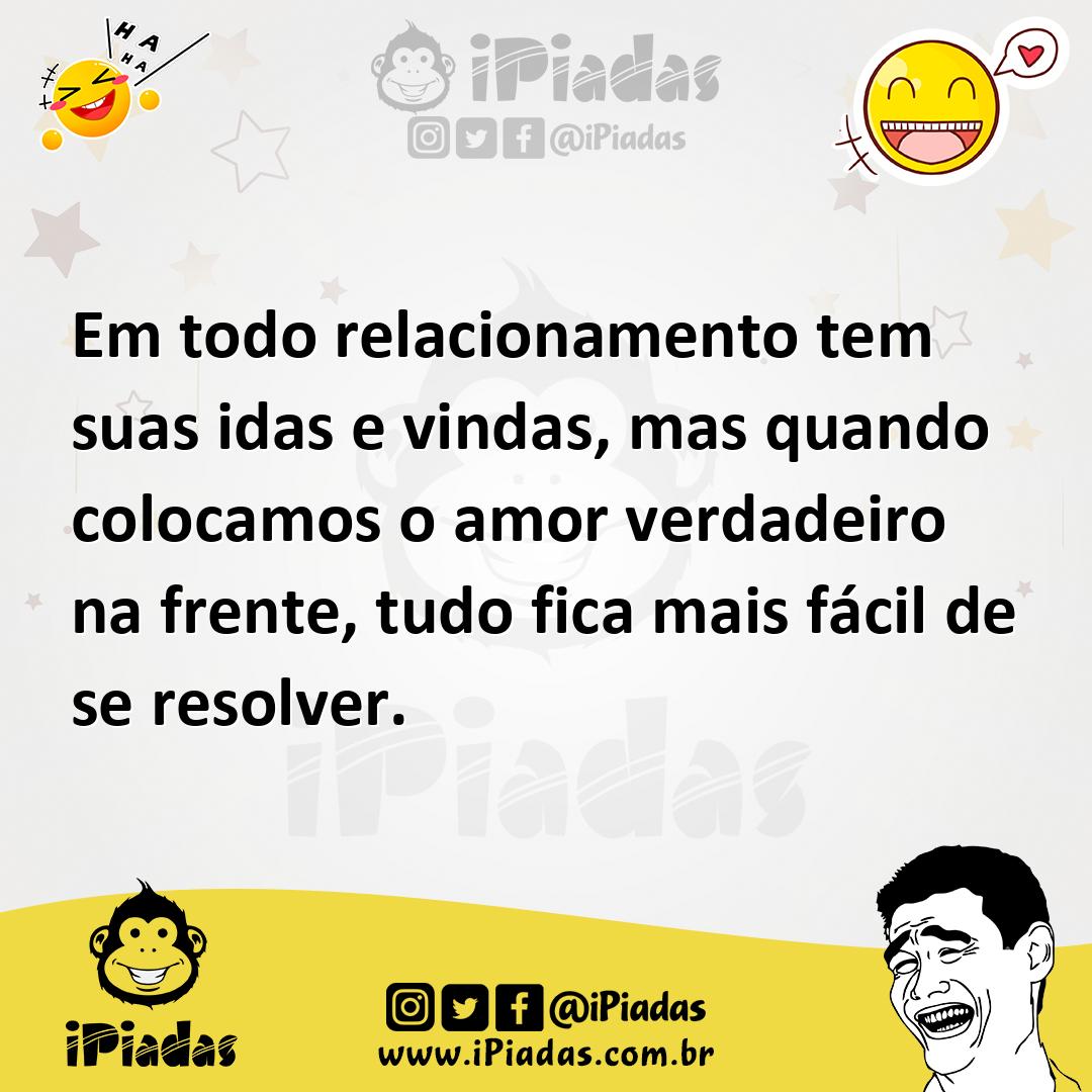 Ilustração de Em todo relacionamento tem suas idas e vindas, mas quando colocamos o... no iPiadas