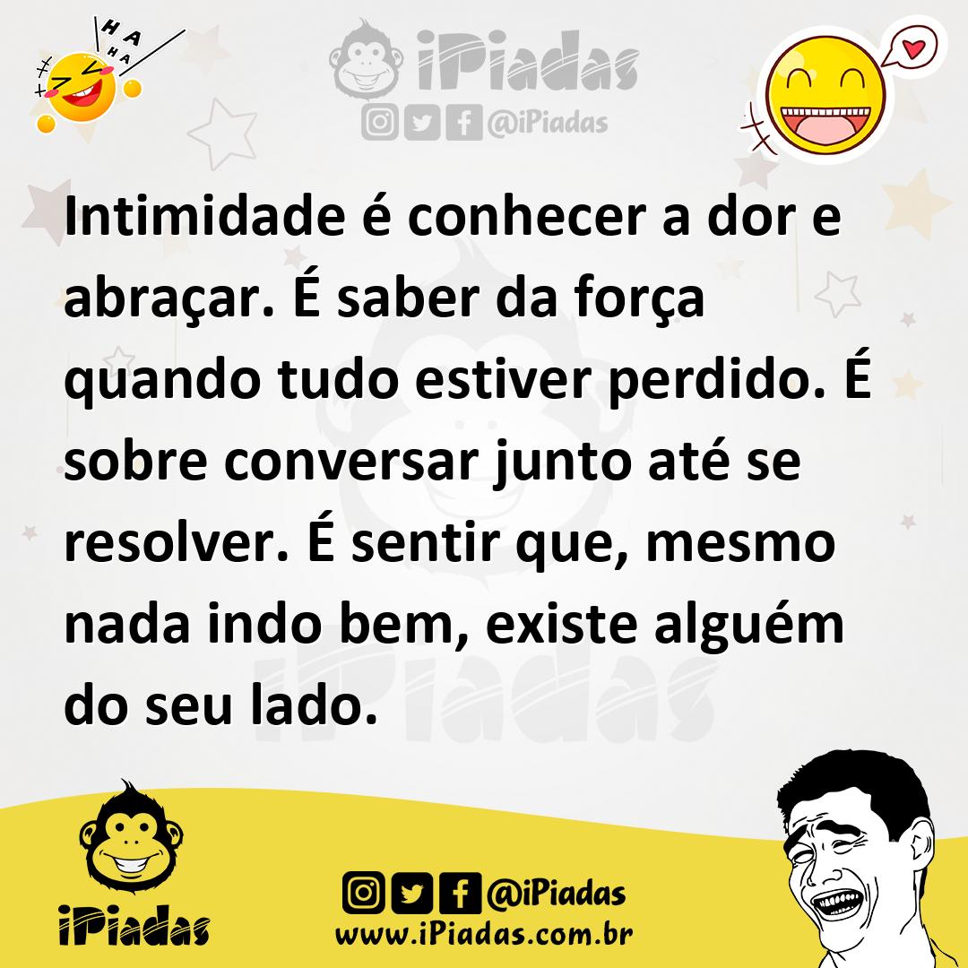 Ilustração de Intimidade é conhecer a dor e abraçar. É saber da força quando tudo es... no iPiadas