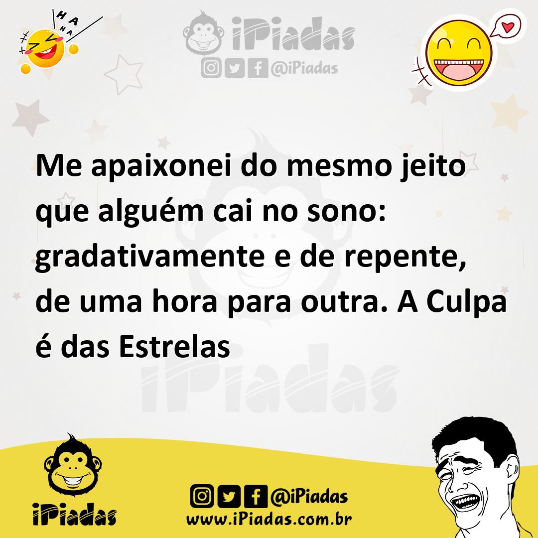 Ilustração de Me apaixonei do mesmo jeito que alguém cai no sono: gradativamente e d... no iPiadas