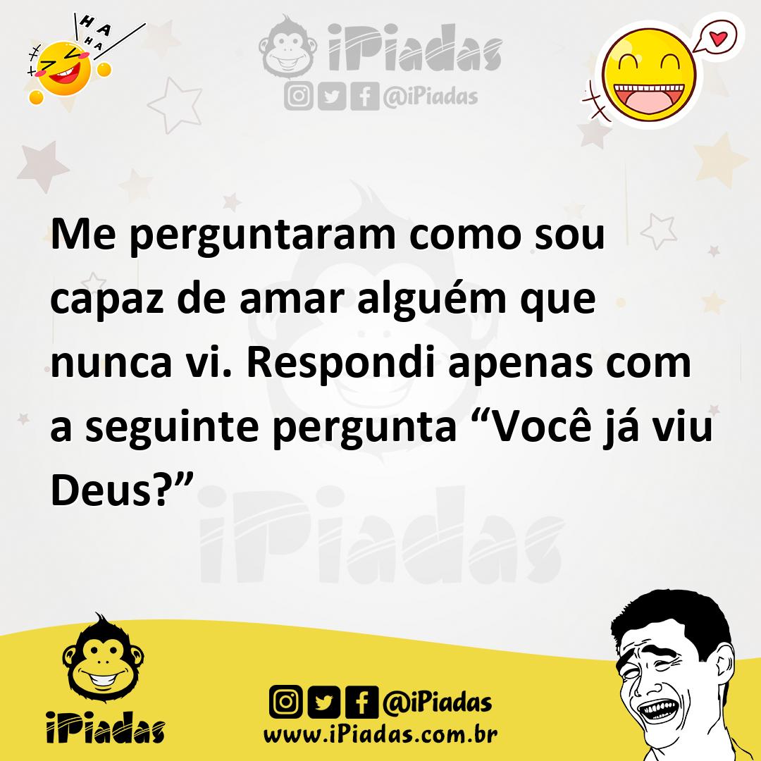 Ilustração de Me perguntaram como sou capaz de amar alguém que nunca vi. Respondi ap... no iPiadas
