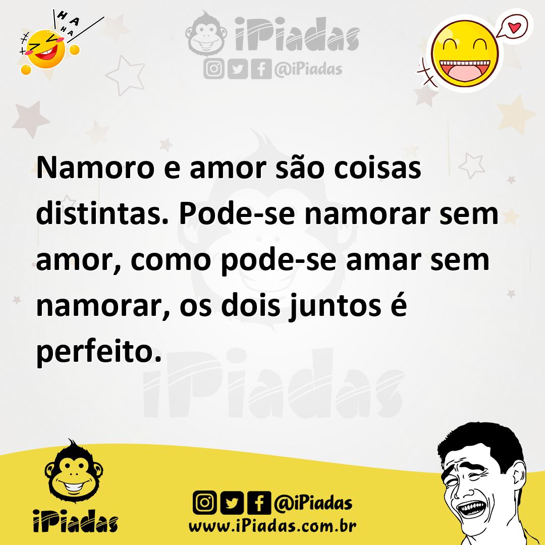 Ilustração de Namoro e amor são coisas distintas. Pode-se namorar sem amor, como pod... no iPiadas