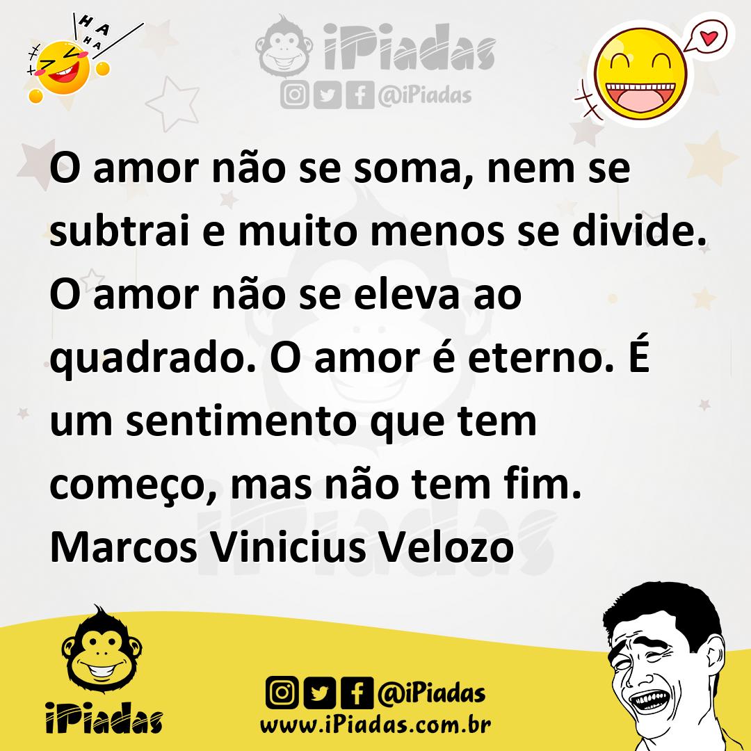 Ilustração de O amor não se soma, nem se subtrai e muito menos se divide. O amor não... no iPiadas
