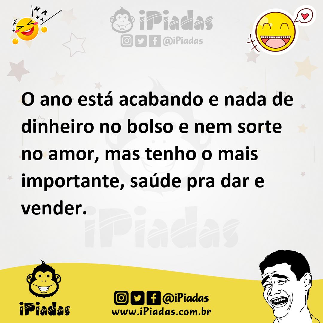 Ilustração de O ano está acabando e nada de dinheiro no bolso e nem sorte no amor, m... no iPiadas