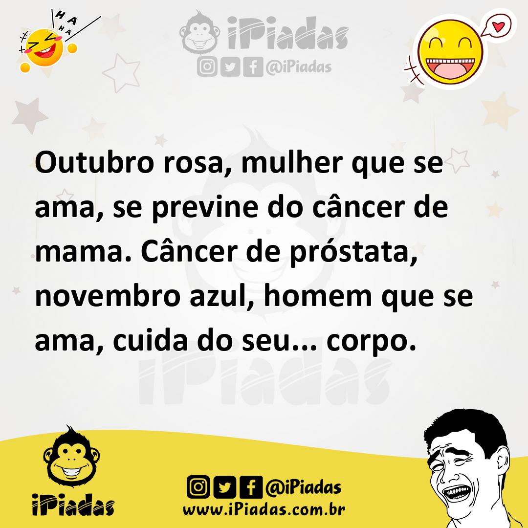 Ilustração de Outubro rosa, mulher que se ama, se previne do câncer de mama. Câncer... no iPiadas