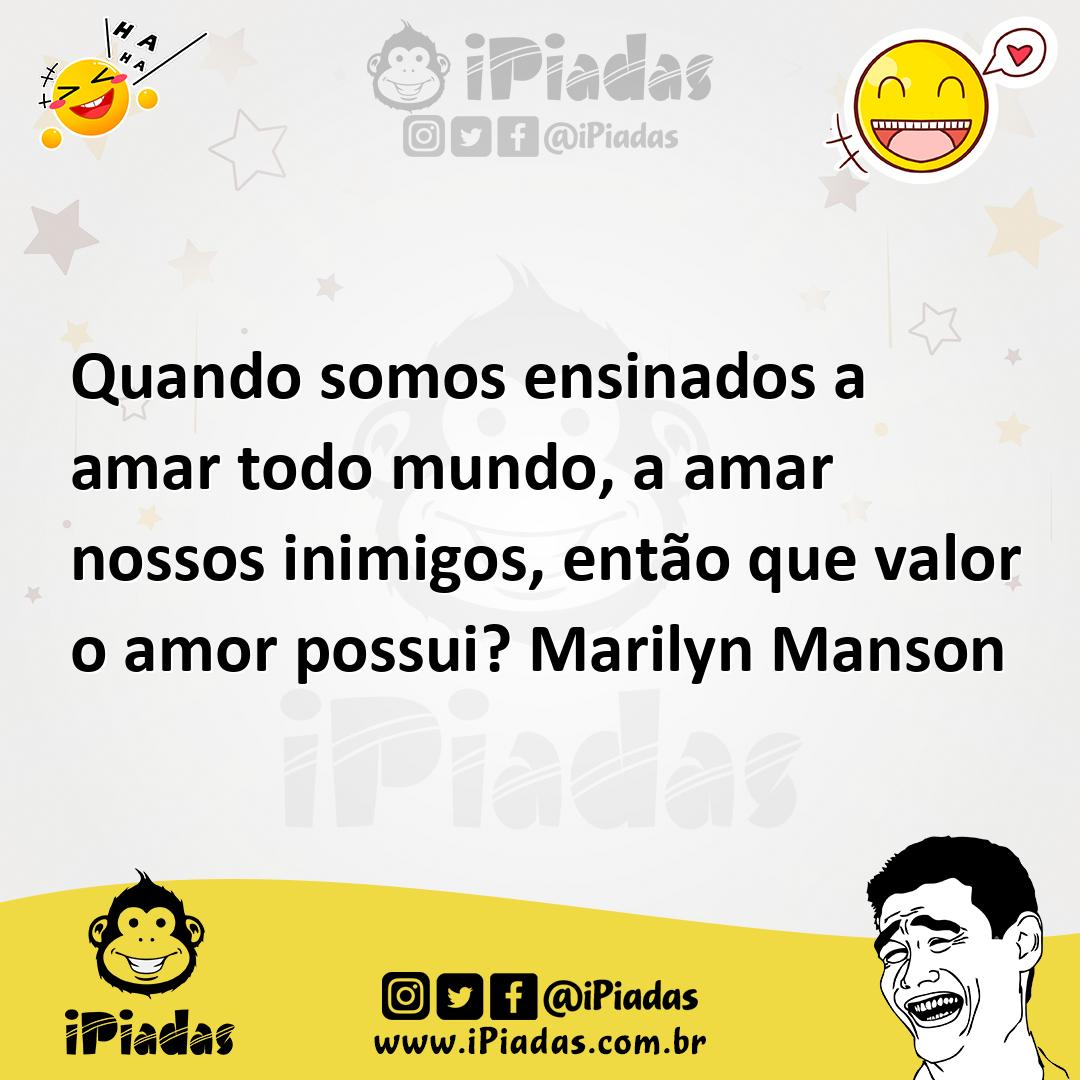 Ilustração de Quando somos ensinados a amar todo mundo, a amar nossos inimigos, entã... no iPiadas