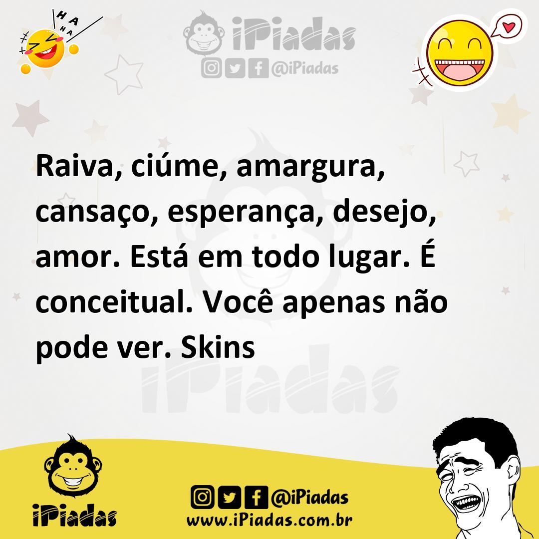 Ilustração de Raiva, ciúme, amargura, cansaço, esperança, desejo, amor. Está em todo... no iPiadas