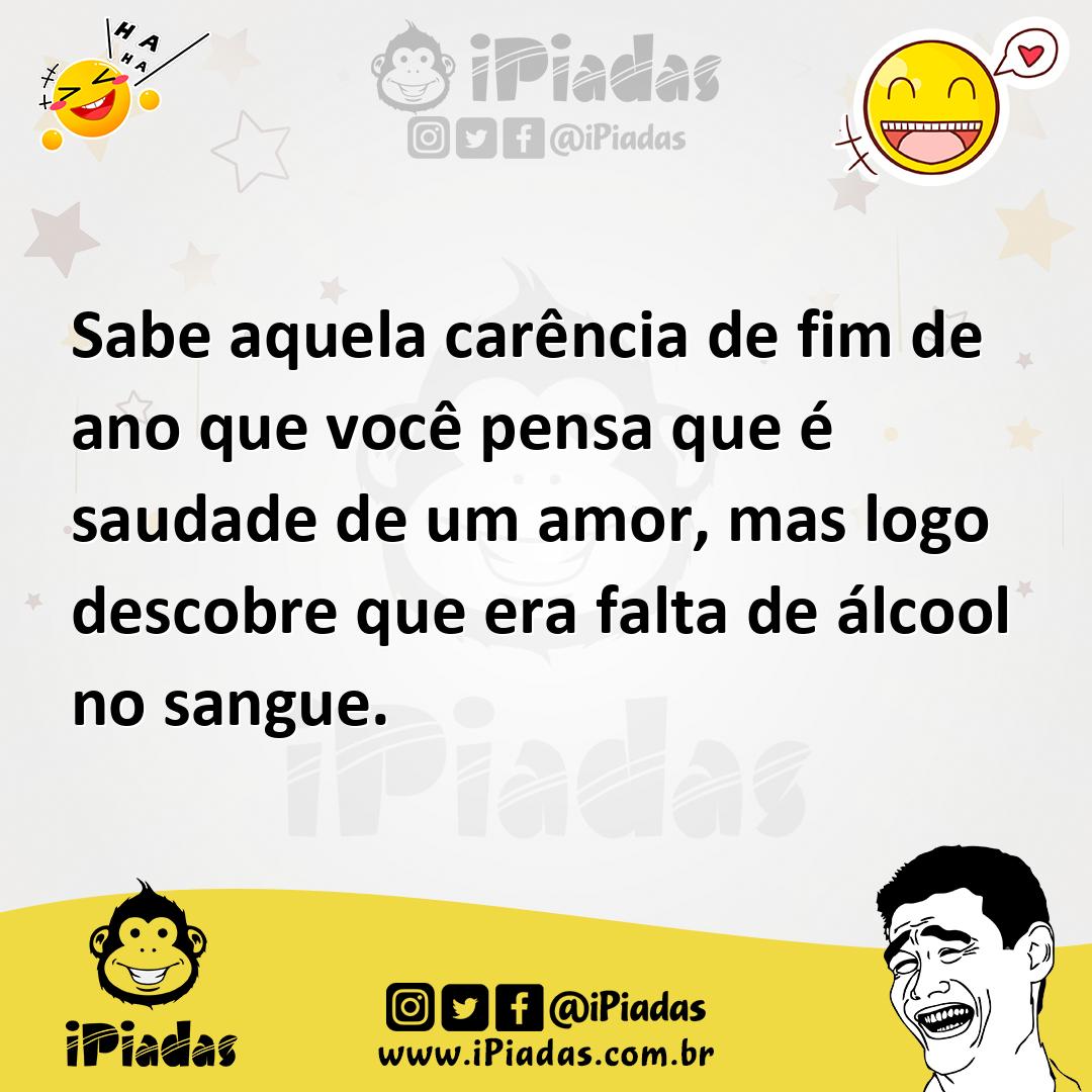 Ilustração de Sabe aquela carência de fim de ano que você pensa que é saudade de um... no iPiadas