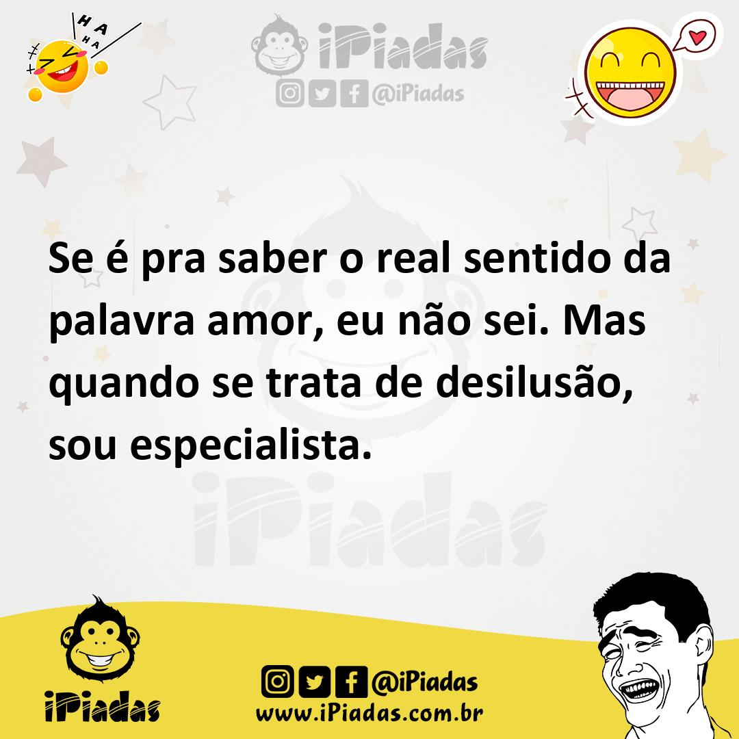 Ilustração de Se é pra saber o real sentido da palavra amor, eu não sei. Mas quando... no iPiadas