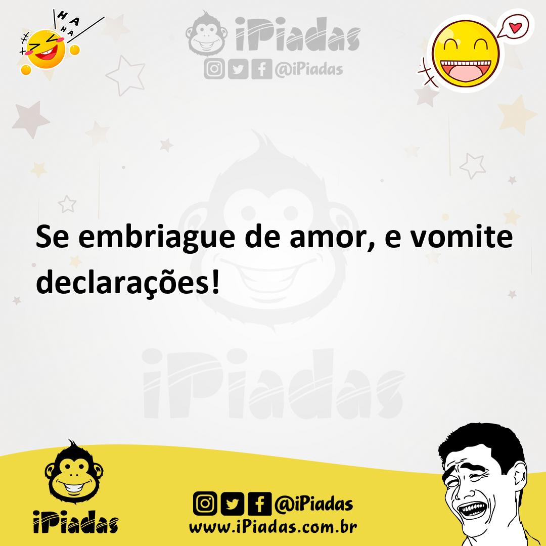 Ilustração de Se embriague de amor, e vomite declarações! no iPiadas