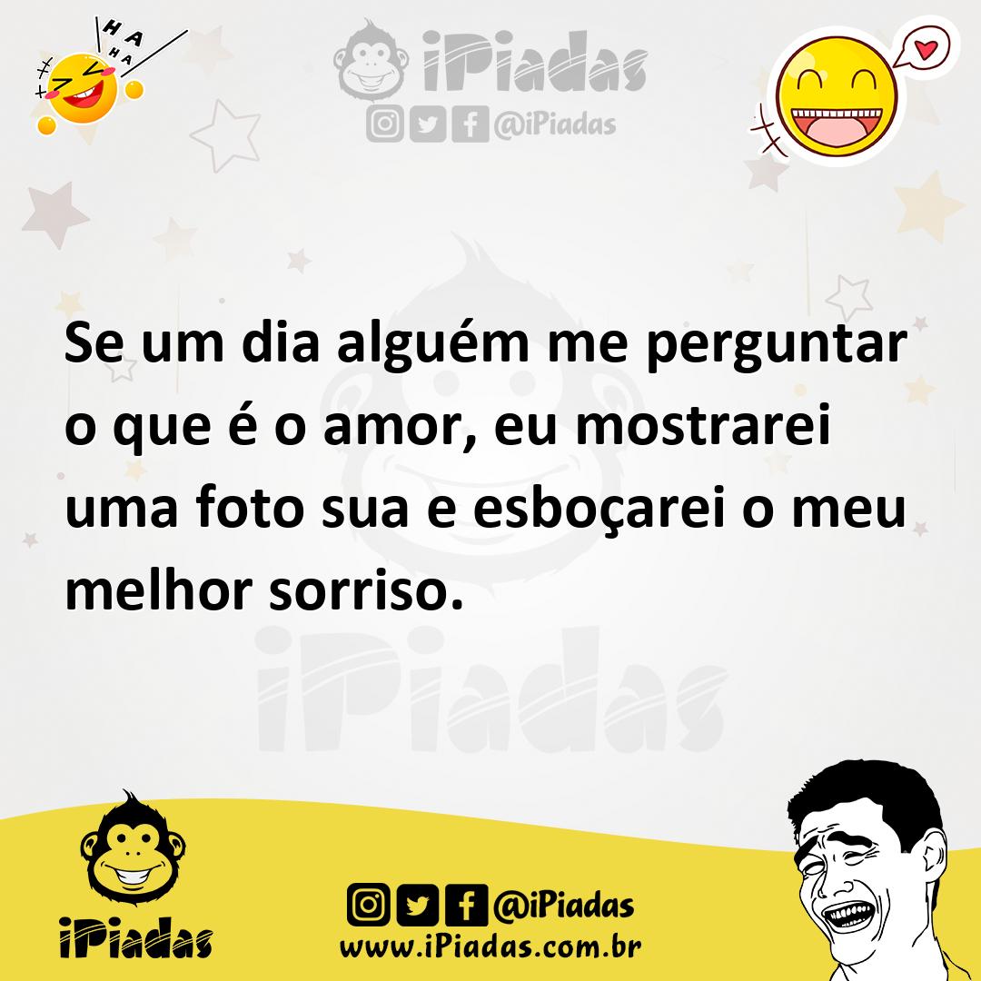 Ilustração de Se um dia alguém me perguntar o que é o amor, eu mostrarei uma foto su... no iPiadas