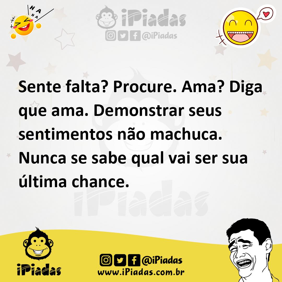 Ilustração de Sente falta? Procure. Ama? Diga que ama. Demonstrar seus sentimentos n... no iPiadas