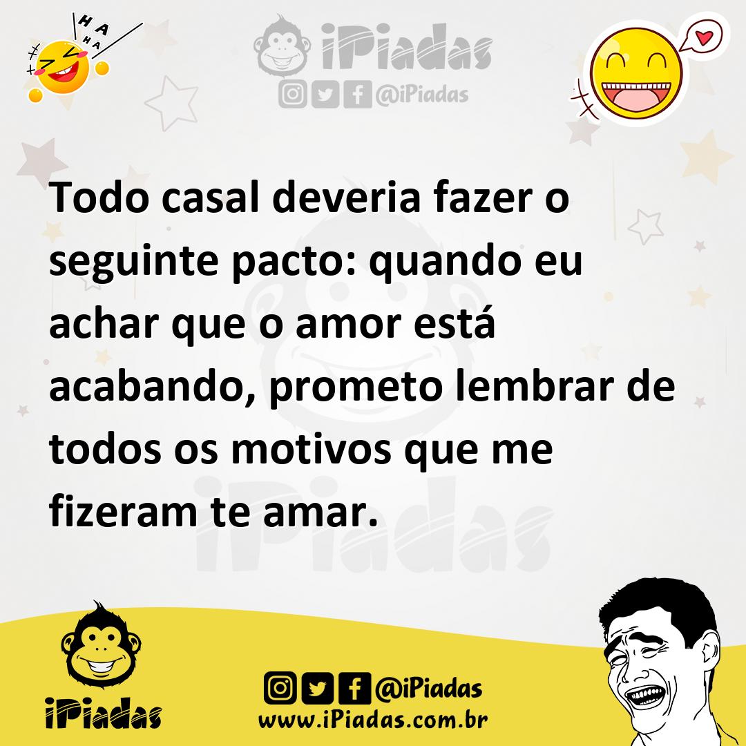 Ilustração de Todo casal deveria fazer o seguinte pacto: quando eu achar que o amor... no iPiadas