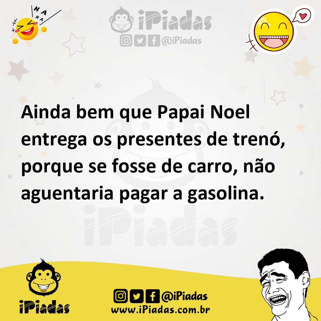 Ilustração de Ainda bem que Papai Noel entrega os presentes de trenó, porque se foss... no iPiadas