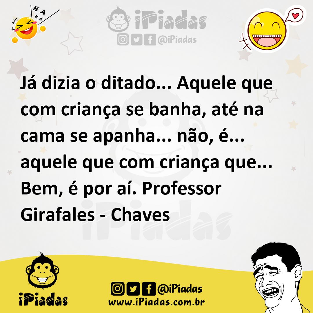Ilustração de Já dizia o ditado... Aquele que com criança se banha, até na cama se a... no iPiadas