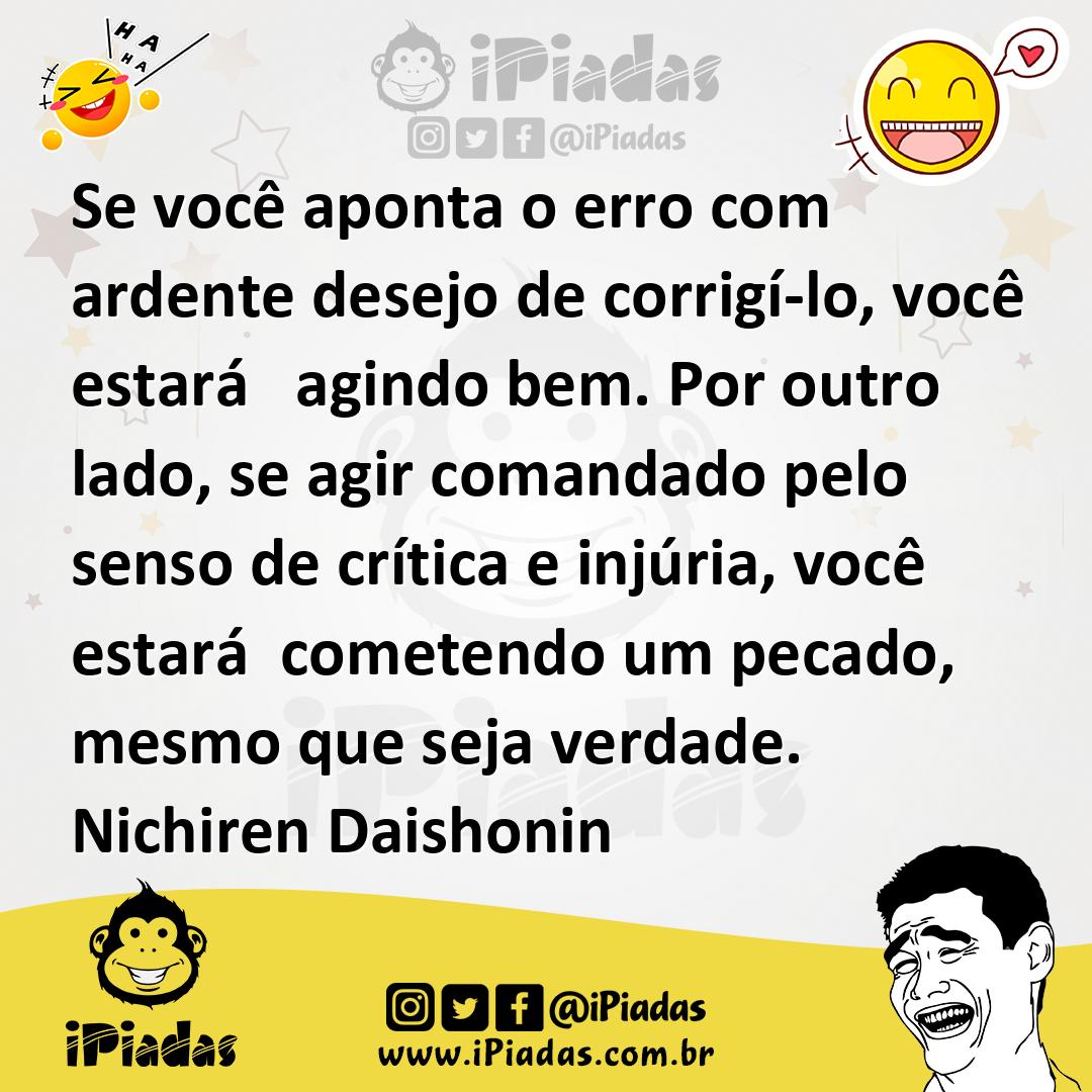 Ilustração de Se você aponta o erro com ardente desejo de corrigí-lo, você estará ag... no iPiadas