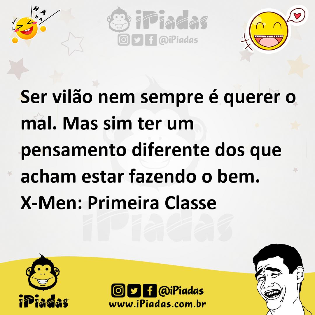 Ilustração de Ser vilão nem sempre é querer o mal. Mas sim ter um pensamento diferen... no iPiadas