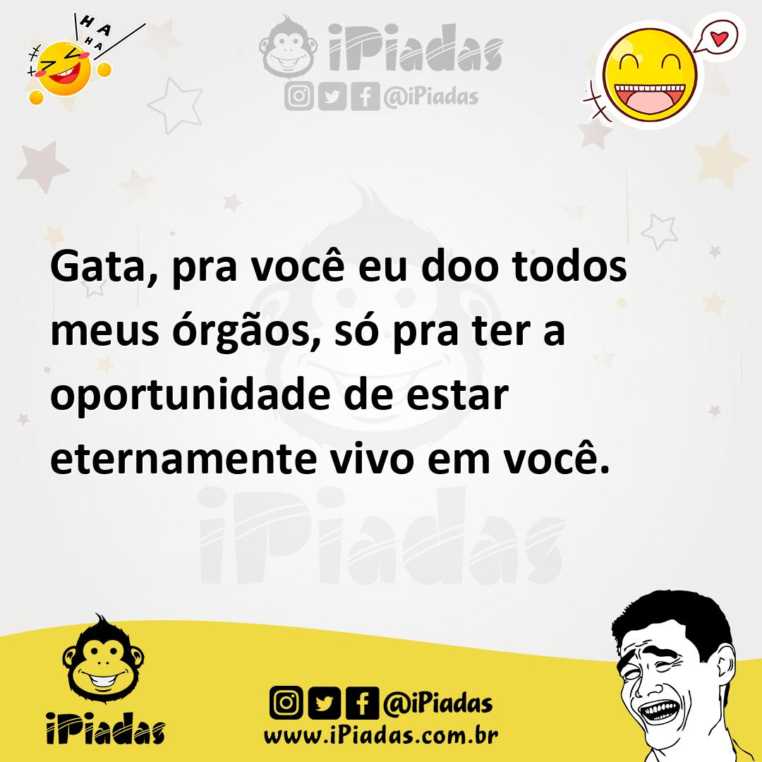 Ilustração de Gata, pra você eu doo todos meus órgãos, só pra ter a oportunidade de... no iPiadas
