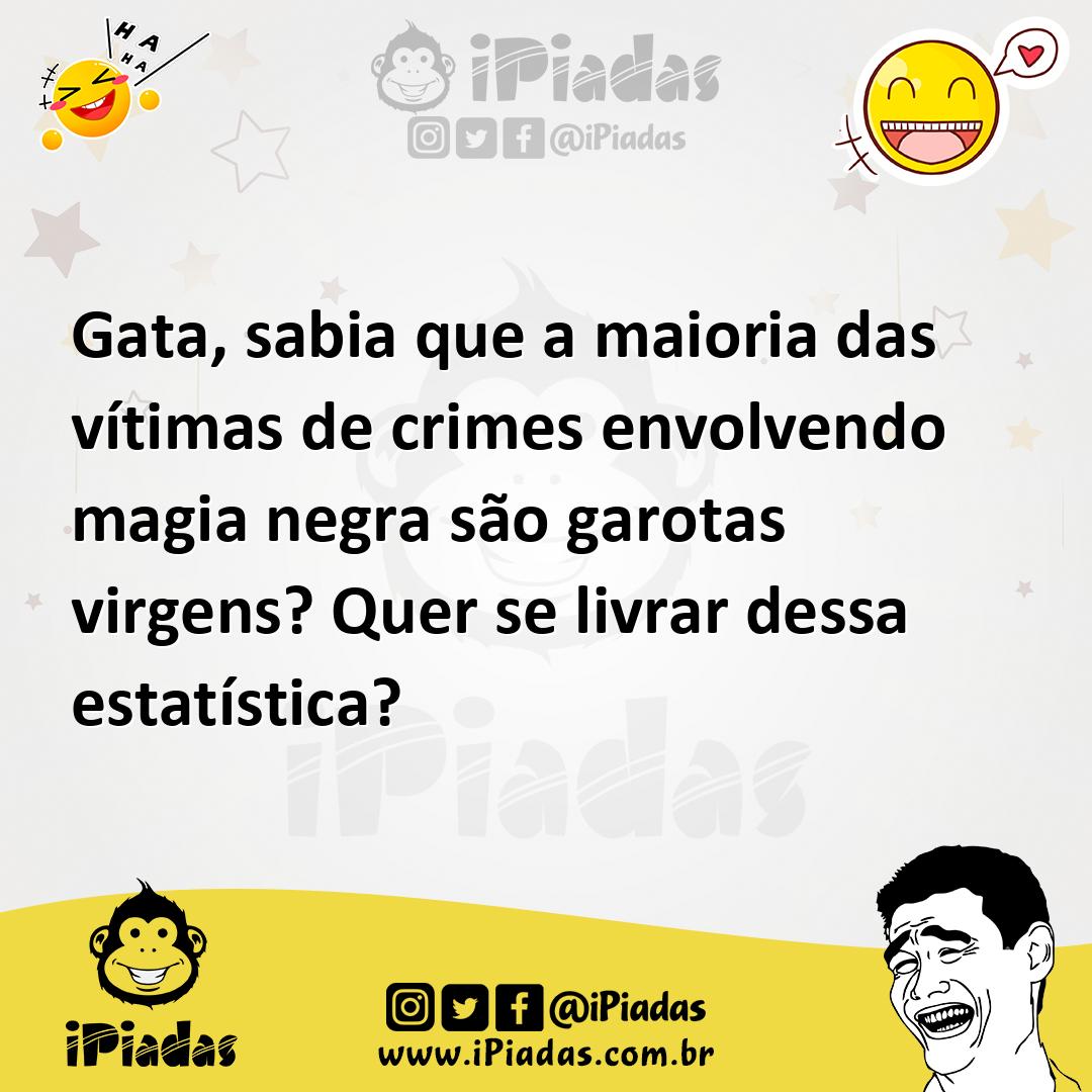 Ilustração de Gata, sabia que a maioria das vítimas de crimes envolvendo magia negra... no iPiadas