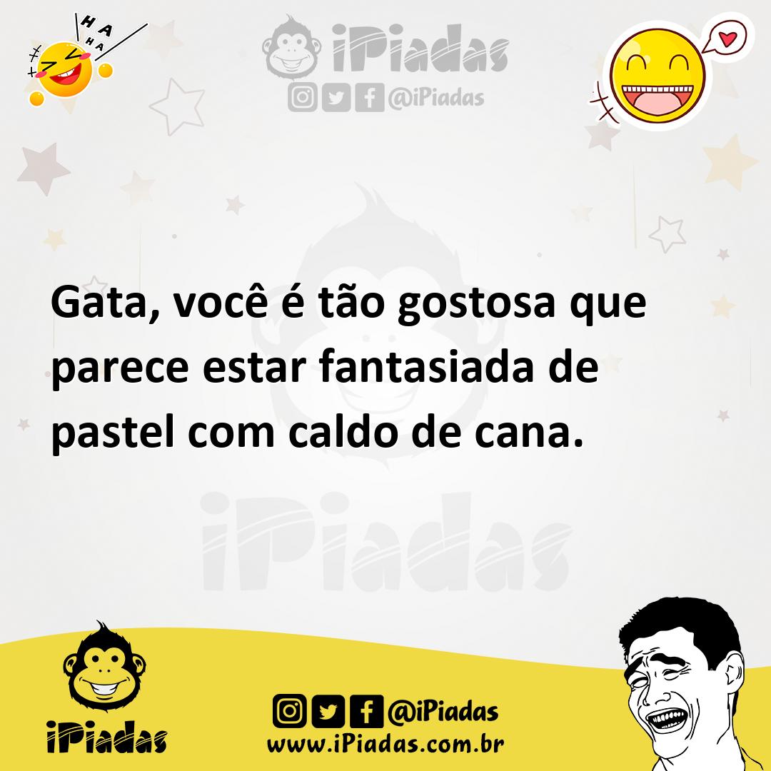 Ilustração de Gata, você é tão gostosa que parece estar fantasiada de pastel com cal... no iPiadas