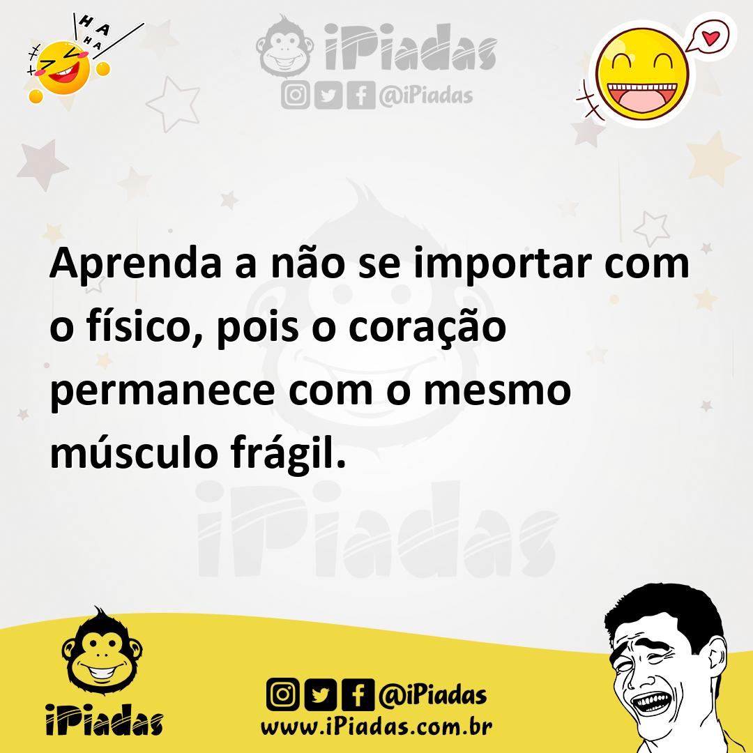 Ilustração de Aprenda a não se importar com o físico, pois o coração permanece com o... no iPiadas