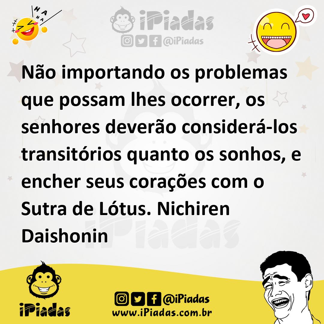 Ilustração de Não importando os problemas que possam lhes ocorrer, os senhores dever... no iPiadas