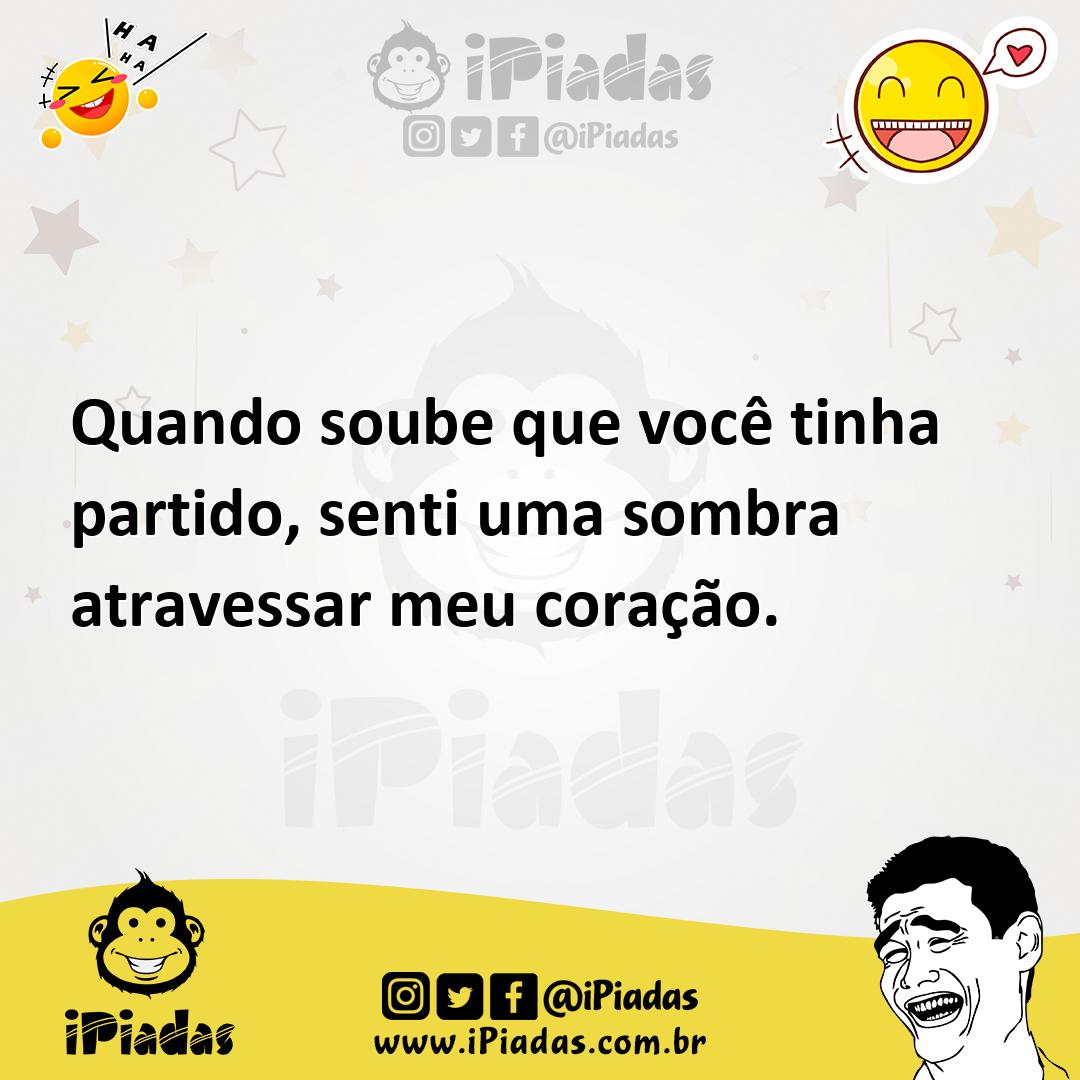 Ilustração de Quando soube que você tinha partido, senti uma sombra atravessar meu c... no iPiadas