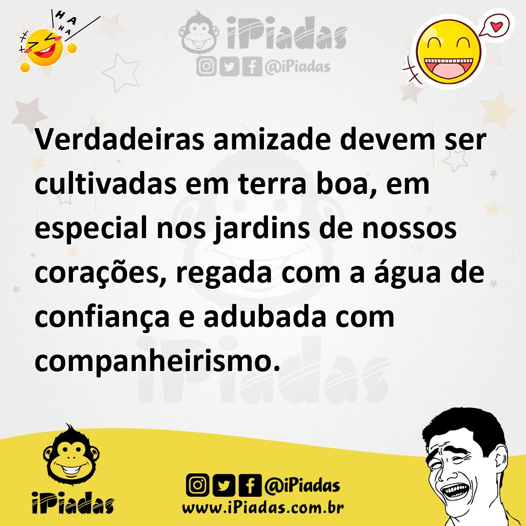 Ilustração de Verdadeiras amizade devem ser cultivadas em terra boa, em especial nos... no iPiadas
