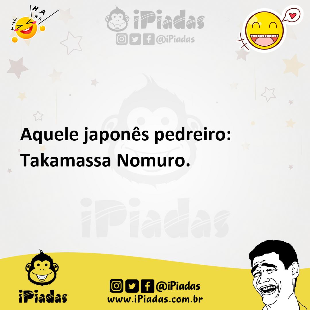 Ilustração de Aquele japonês pedreiro: Takamassa Nomuro. no iPiadas
