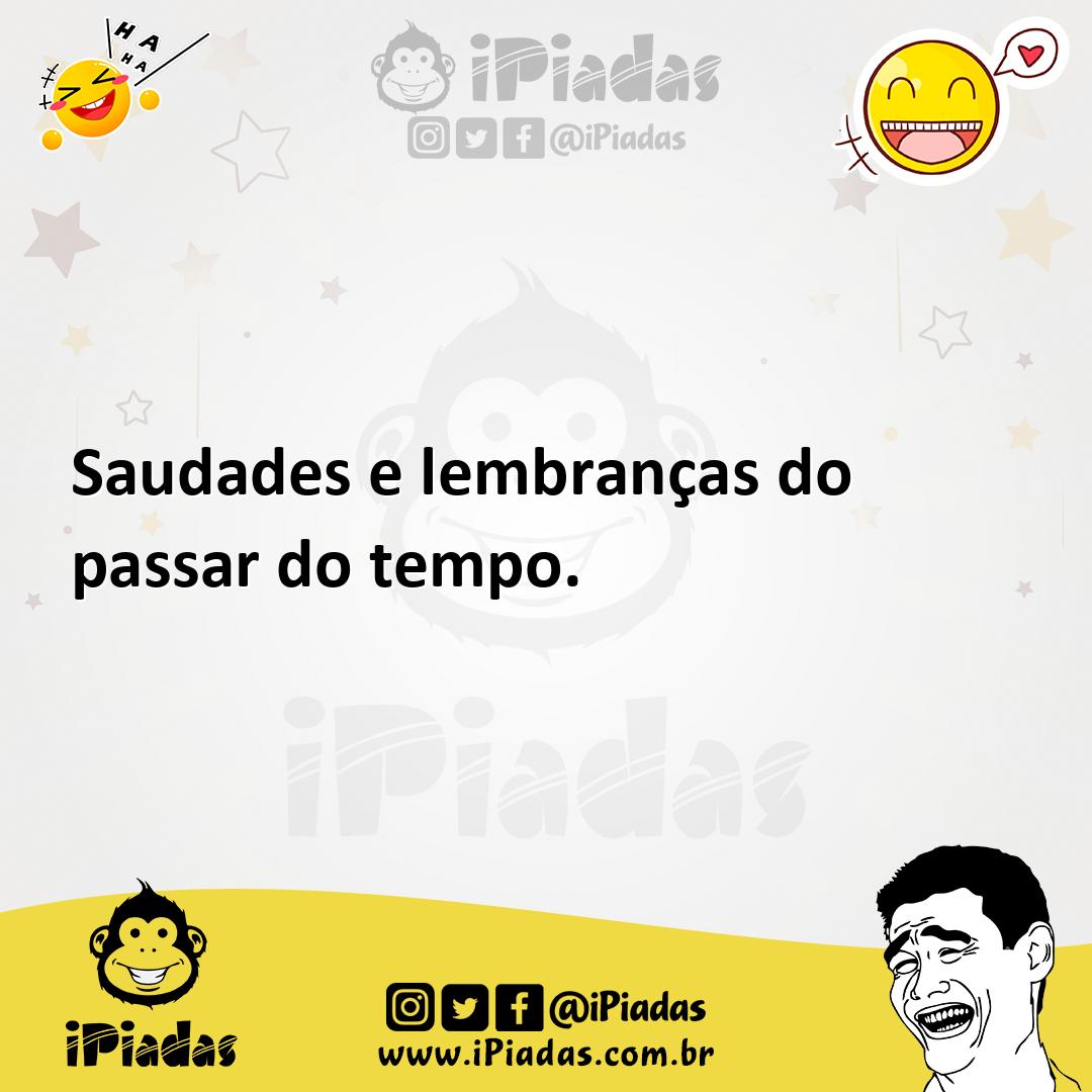 Ilustração de Saudades e lembranças do passar do tempo. no iPiadas