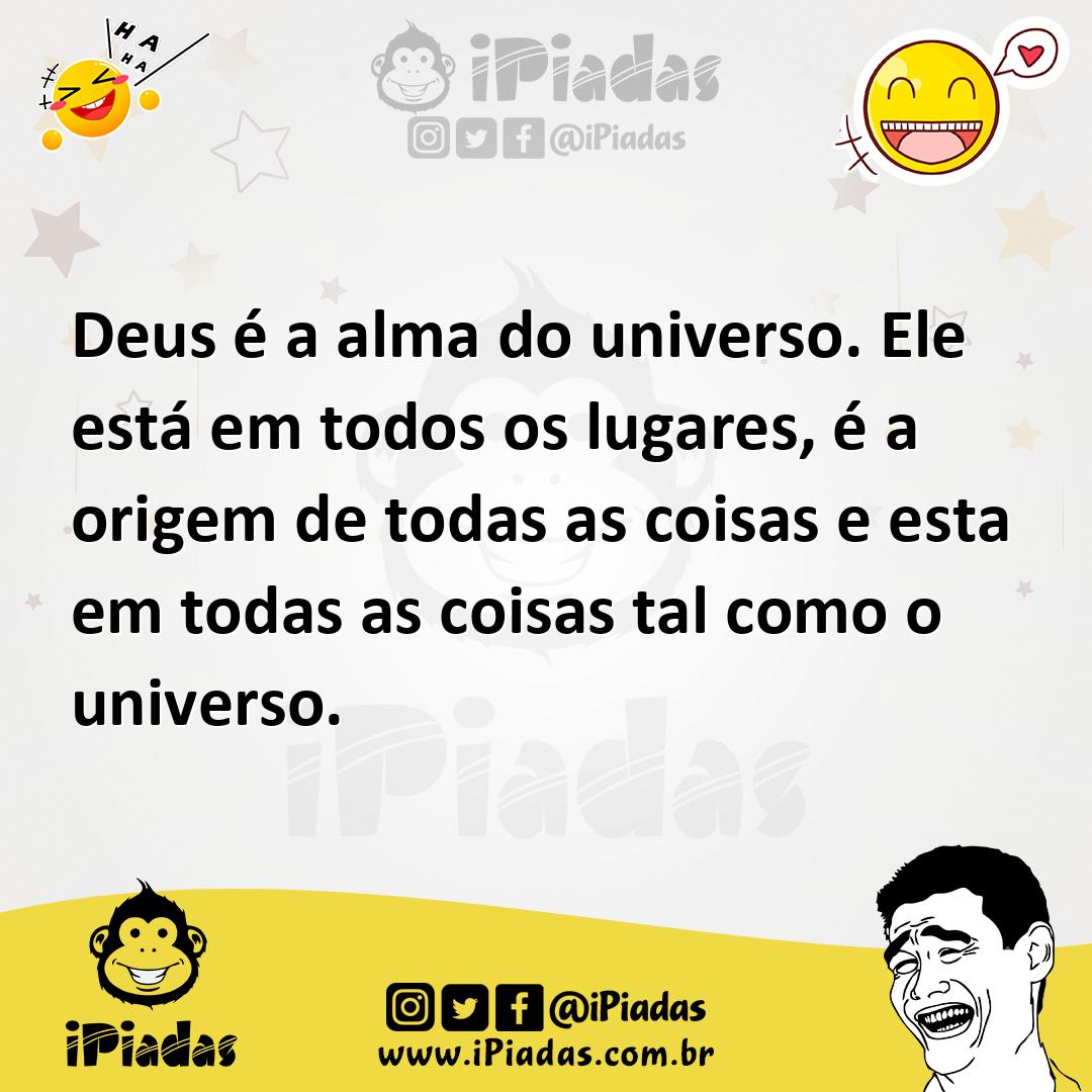 Ilustração de Deus é a alma do universo. Ele está em todos os lugares, é a origem de... no iPiadas