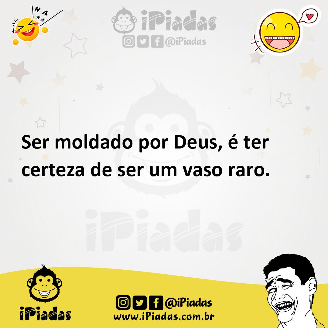 Ilustração de Ser moldado por Deus, é ter certeza de ser um vaso raro. no iPiadas