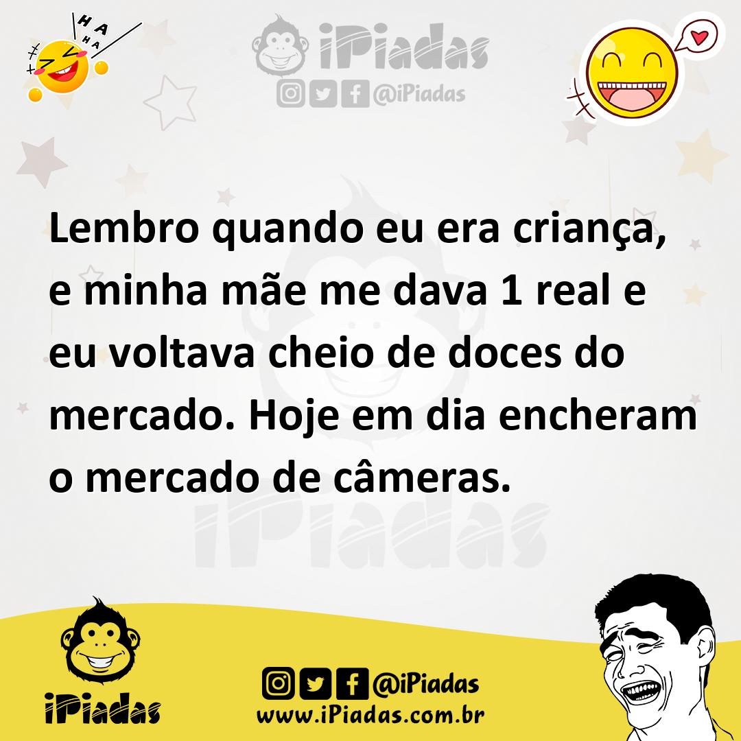 Ilustração de Lembro quando eu era criança, e minha mãe me dava 1 real e eu voltava... no iPiadas