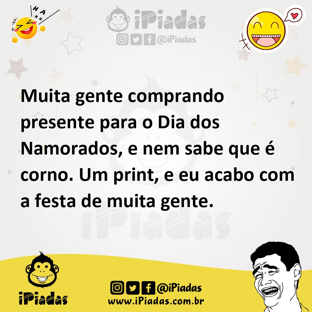 Ilustração de Muita gente comprando presente para o Dia dos Namorados, e nem sabe qu... no iPiadas