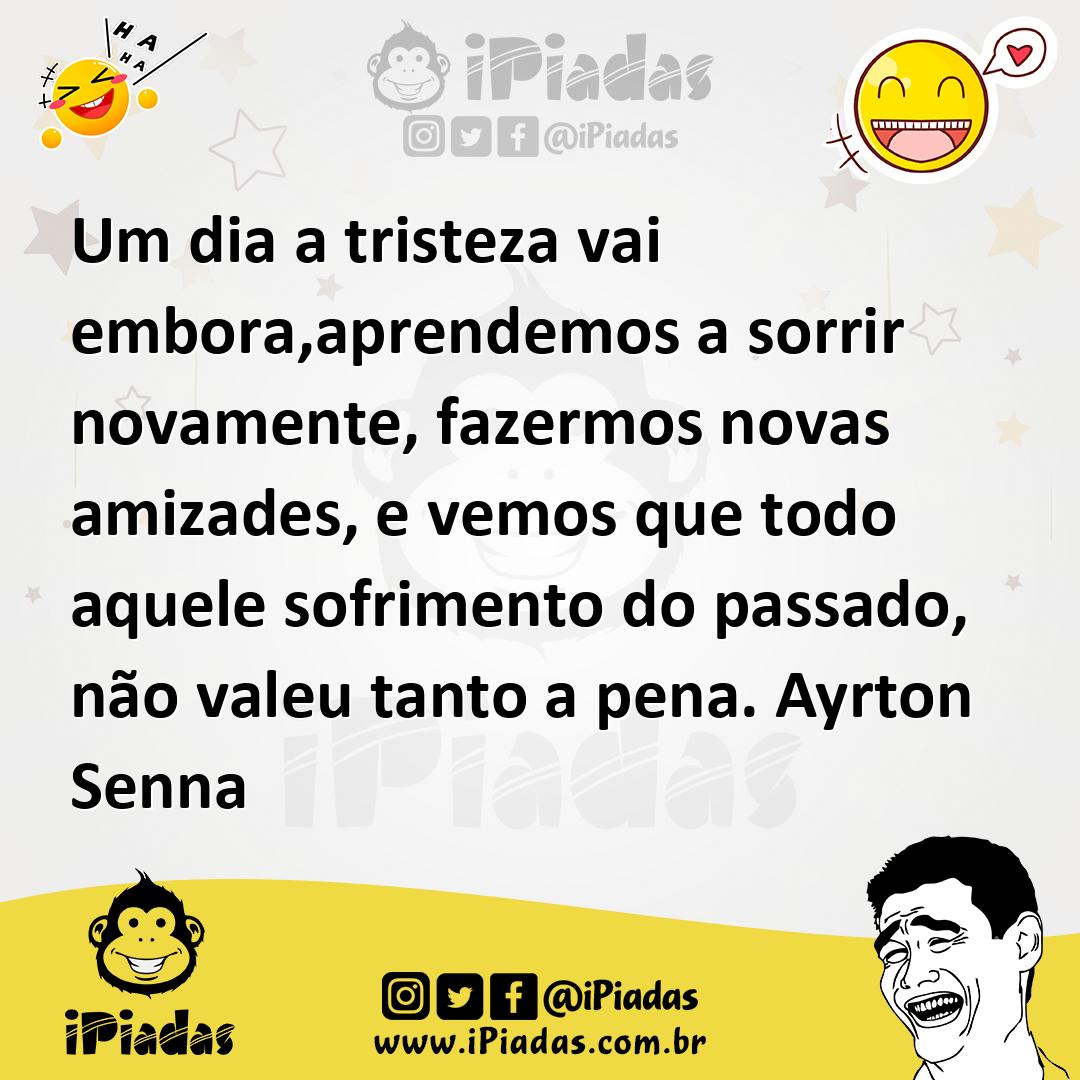 Ilustração de Um dia a tristeza vai embora,aprendemos a sorrir novamente, fazermos n... no iPiadas