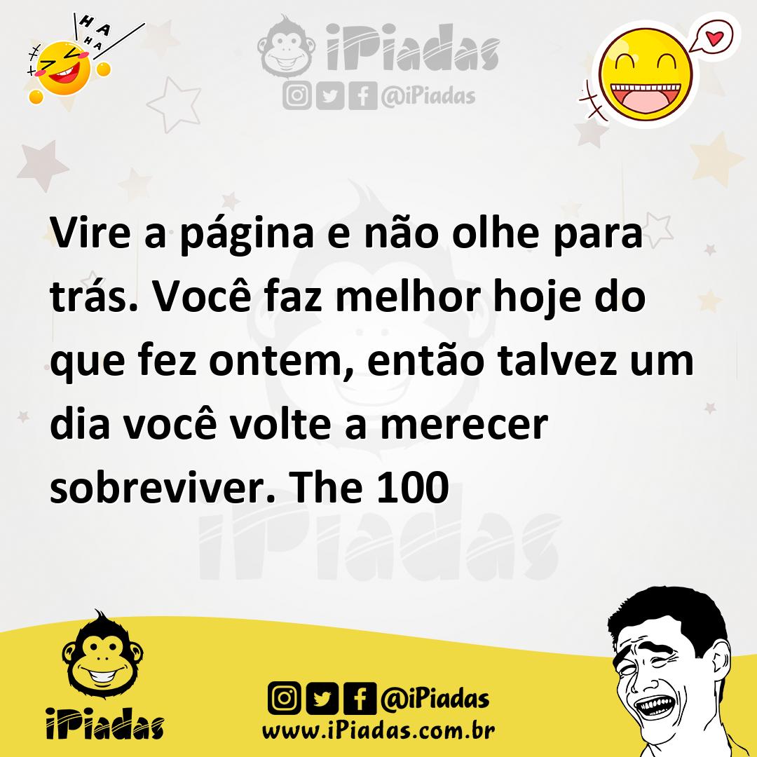 Ilustração de Vire a página e não olhe para trás. Você faz melhor hoje do que fez on... no iPiadas