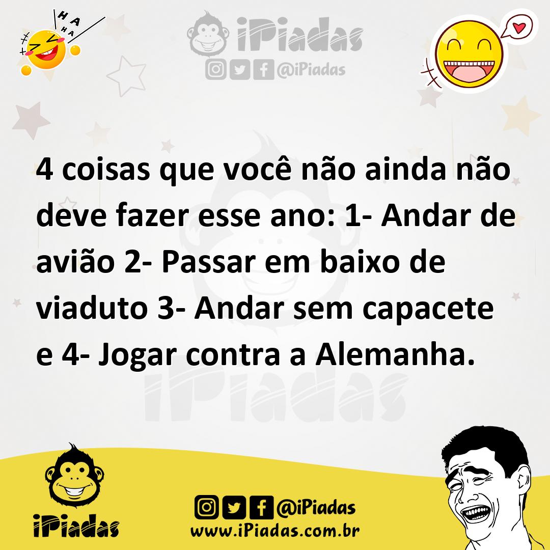 Ilustração de 4 coisas que você não ainda não deve fazer esse ano: 1- Andar de avião... no iPiadas