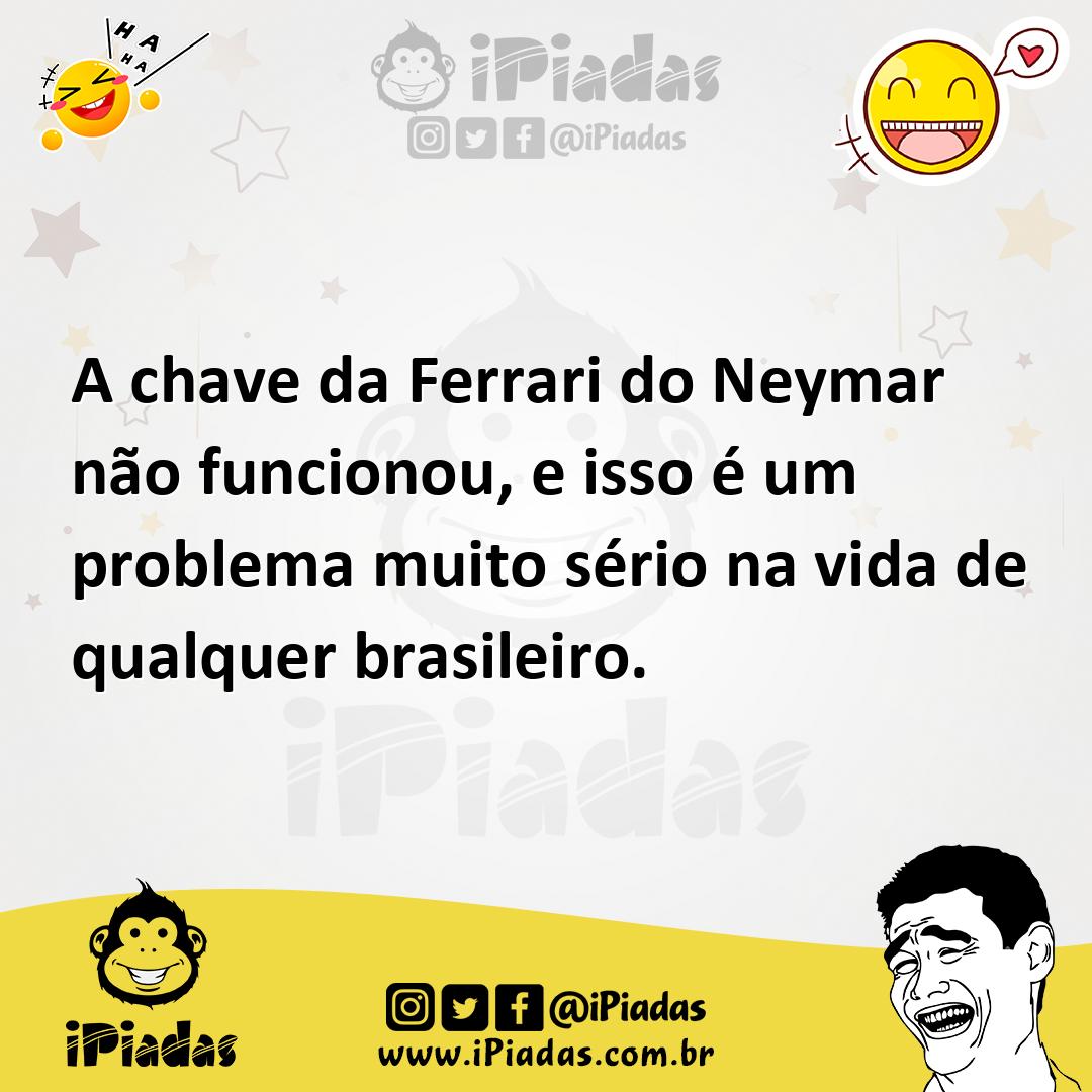 Ilustração de A chave da Ferrari do Neymar não funcionou, e isso é um problema muito... no iPiadas