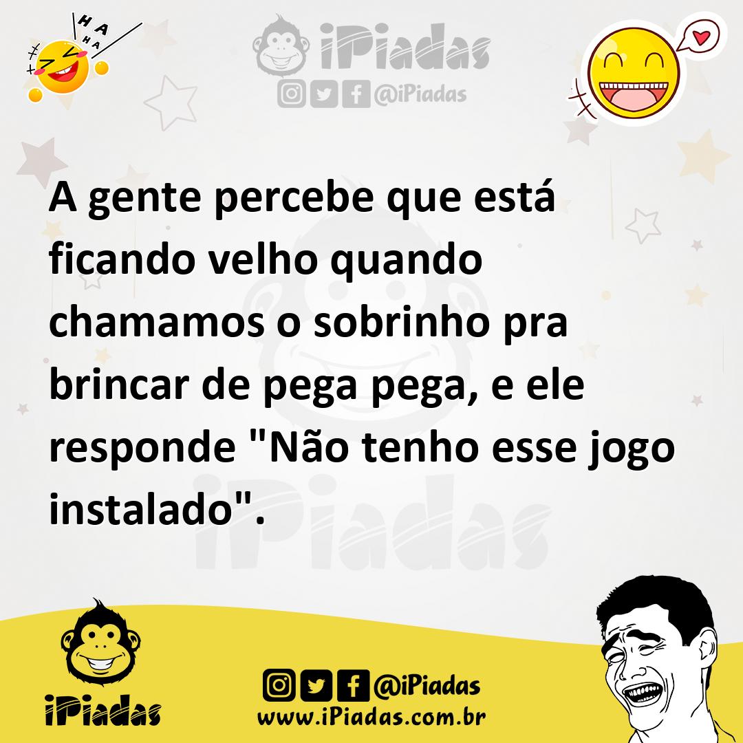 Ilustração de A gente percebe que está ficando velho quando chamamos o sobrinho pra... no iPiadas