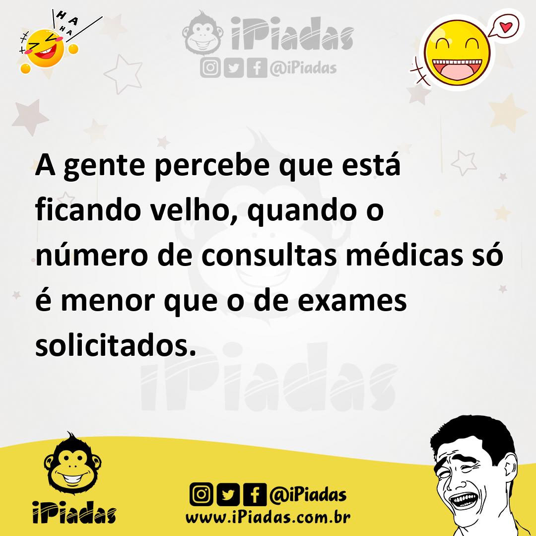 Ilustração de A gente percebe que está ficando velho, quando o número de consultas m... no iPiadas