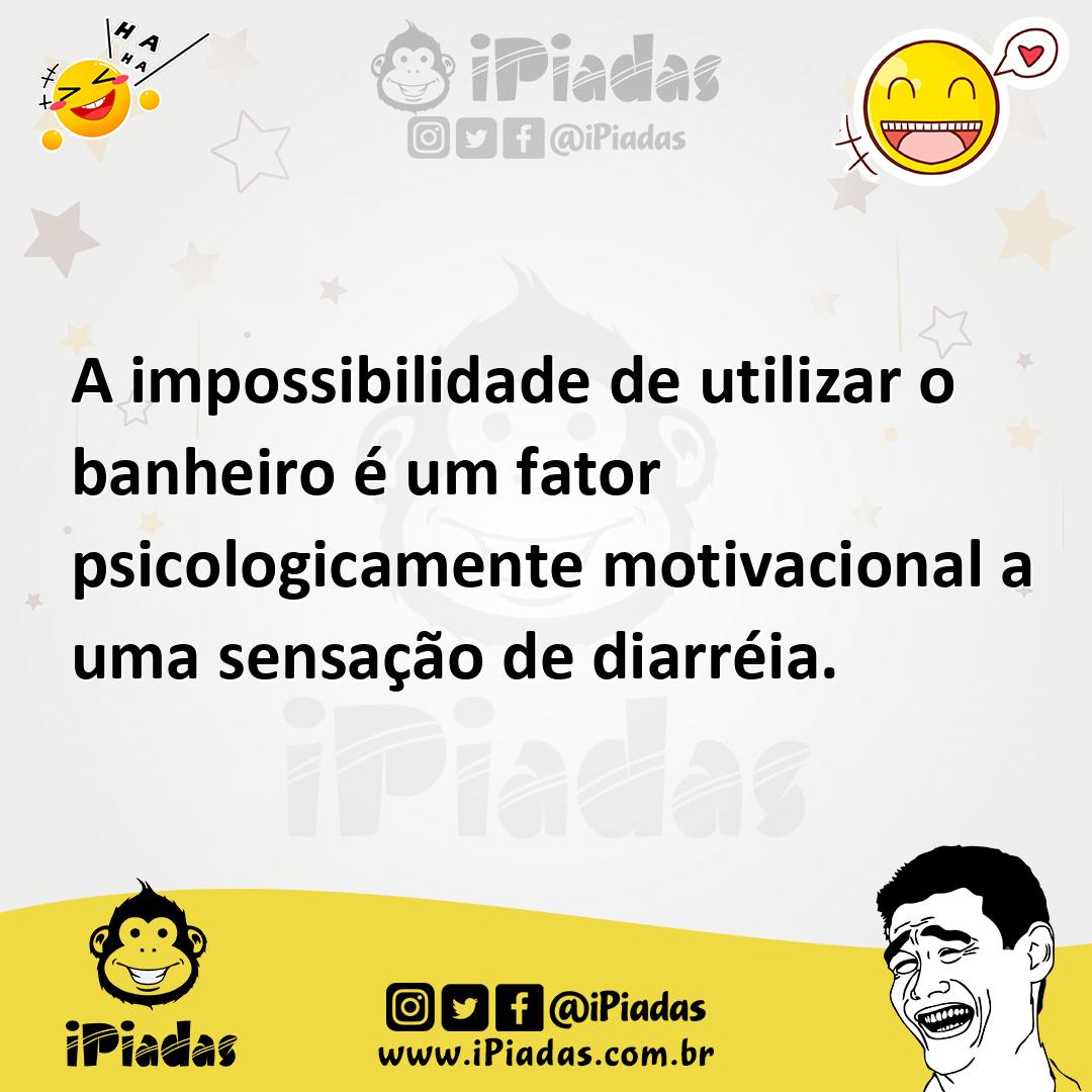 Ilustração de A impossibilidade de utilizar o banheiro é um fator psicologicamente m... no iPiadas