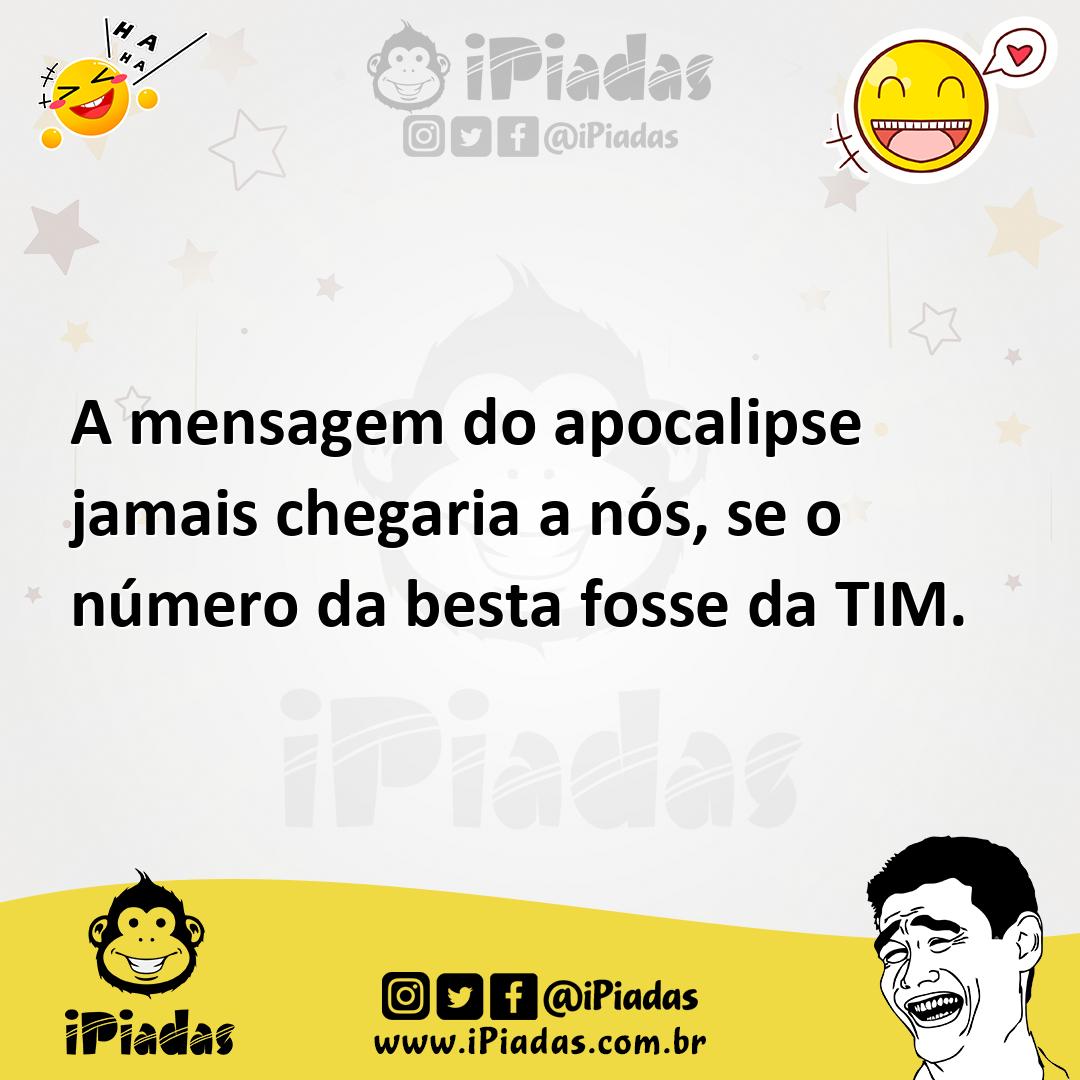 Ilustração de A mensagem do apocalipse jamais chegaria a nós, se o número da besta f... no iPiadas