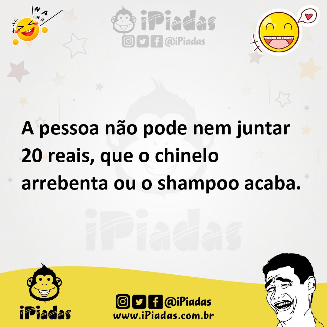 Ilustração de A pessoa não pode nem juntar 20 reais, que o chinelo arrebenta ou o sh... no iPiadas