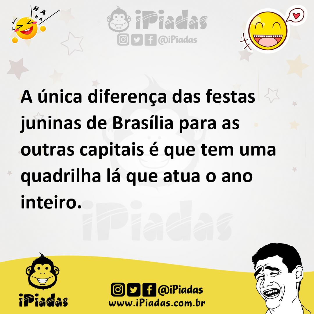 Ilustração de A única diferença das festas juninas de Brasília para as outras capita... no iPiadas