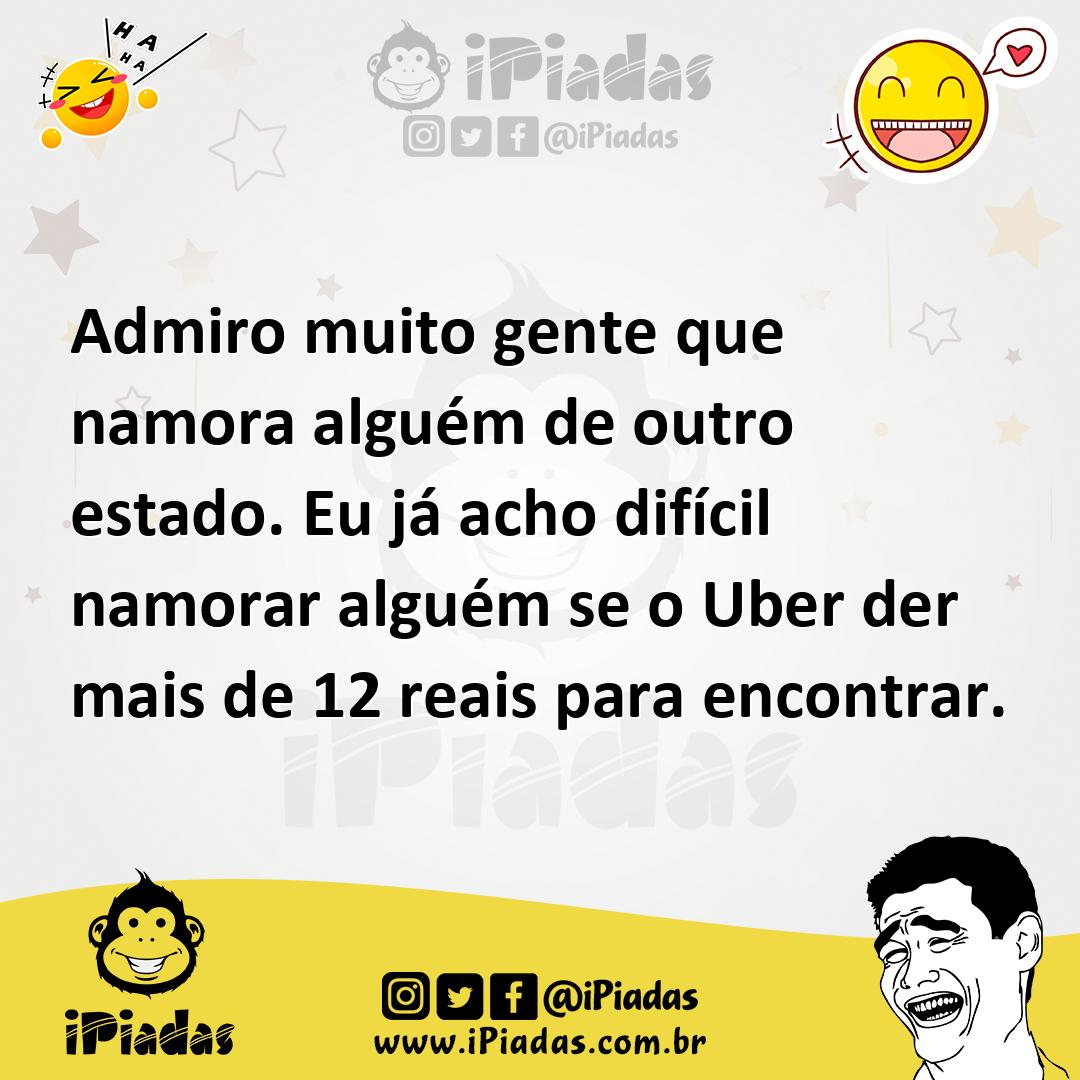 Ilustração de Admiro muito gente que namora alguém de outro estado. Eu já acho difíc... no iPiadas
