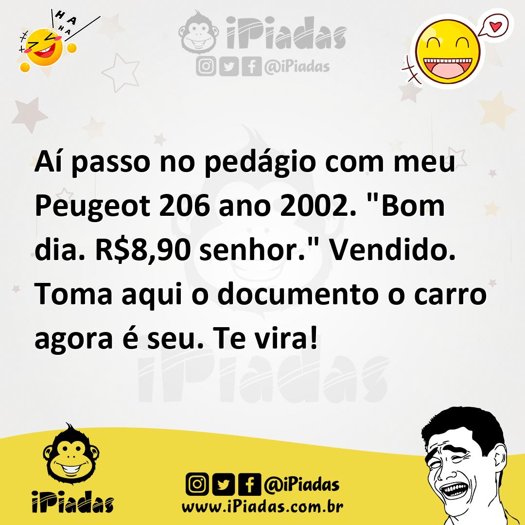 Aí passo no pedágio com meu Peugeot 206 ano 2002. Aí passo no pedágio com meu Peugeot 206 ano 2002.