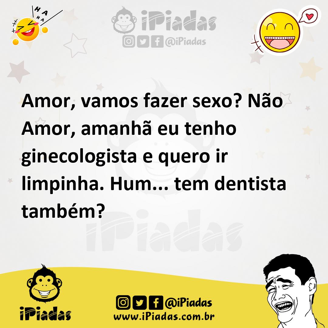 Ilustração de Amor, vamos fazer sexo? Não Amor, amanhã eu tenho ginecologista e quer... no iPiadas