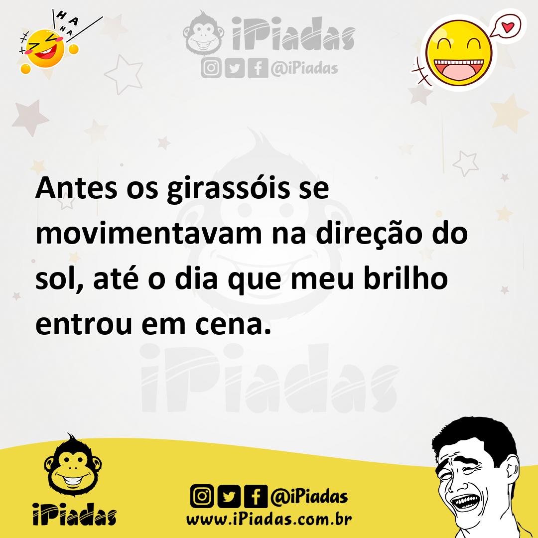Ilustração de Antes os girassóis se movimentavam na direção do sol, até o dia que me... no iPiadas
