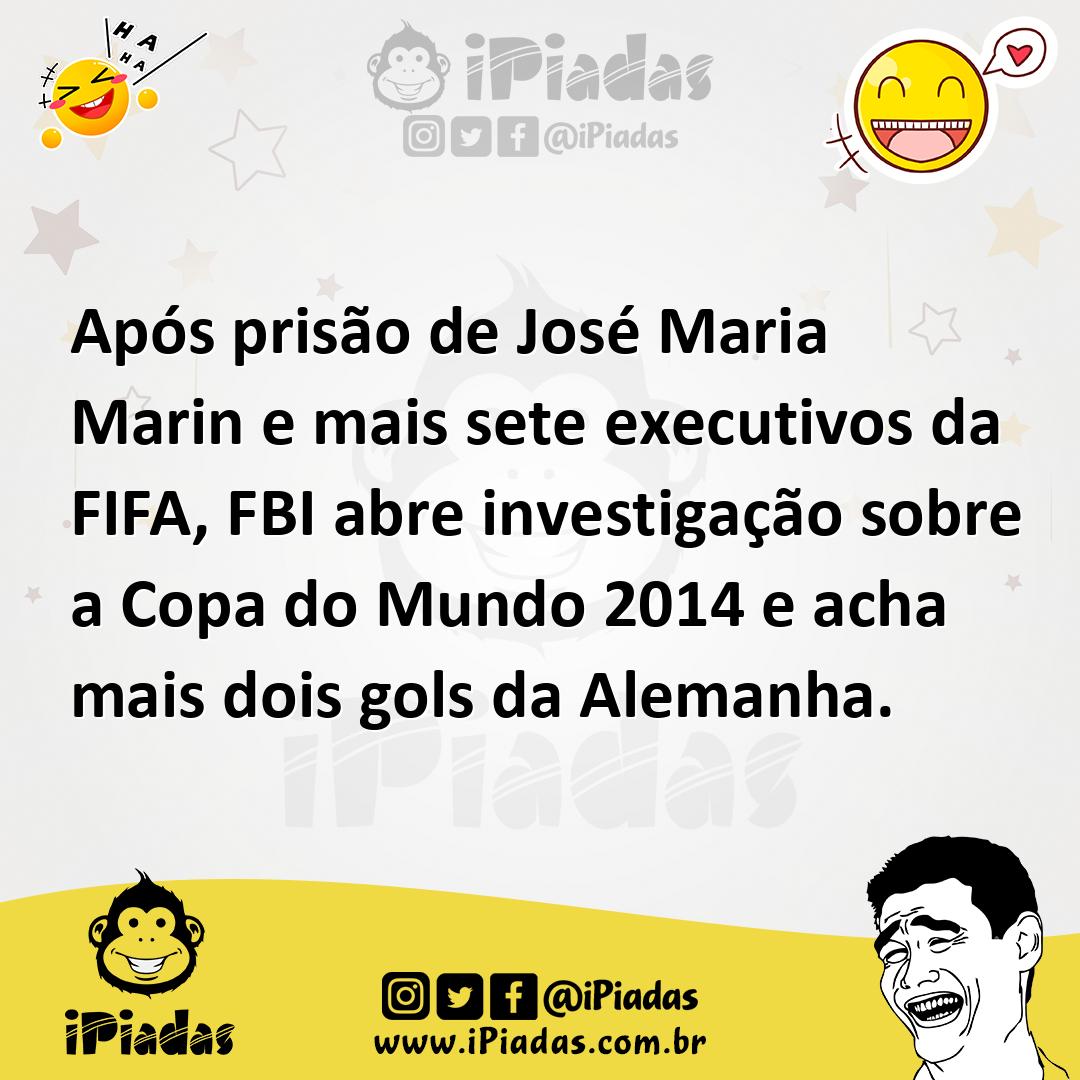 Ilustração de Após prisão de José Maria Marin e mais sete executivos da FIFA, FBI ab... no iPiadas