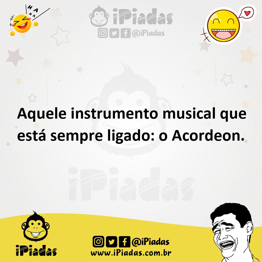 Ilustração de Aquele instrumento musical que está sempre ligado: o Acordeon. no iPiadas